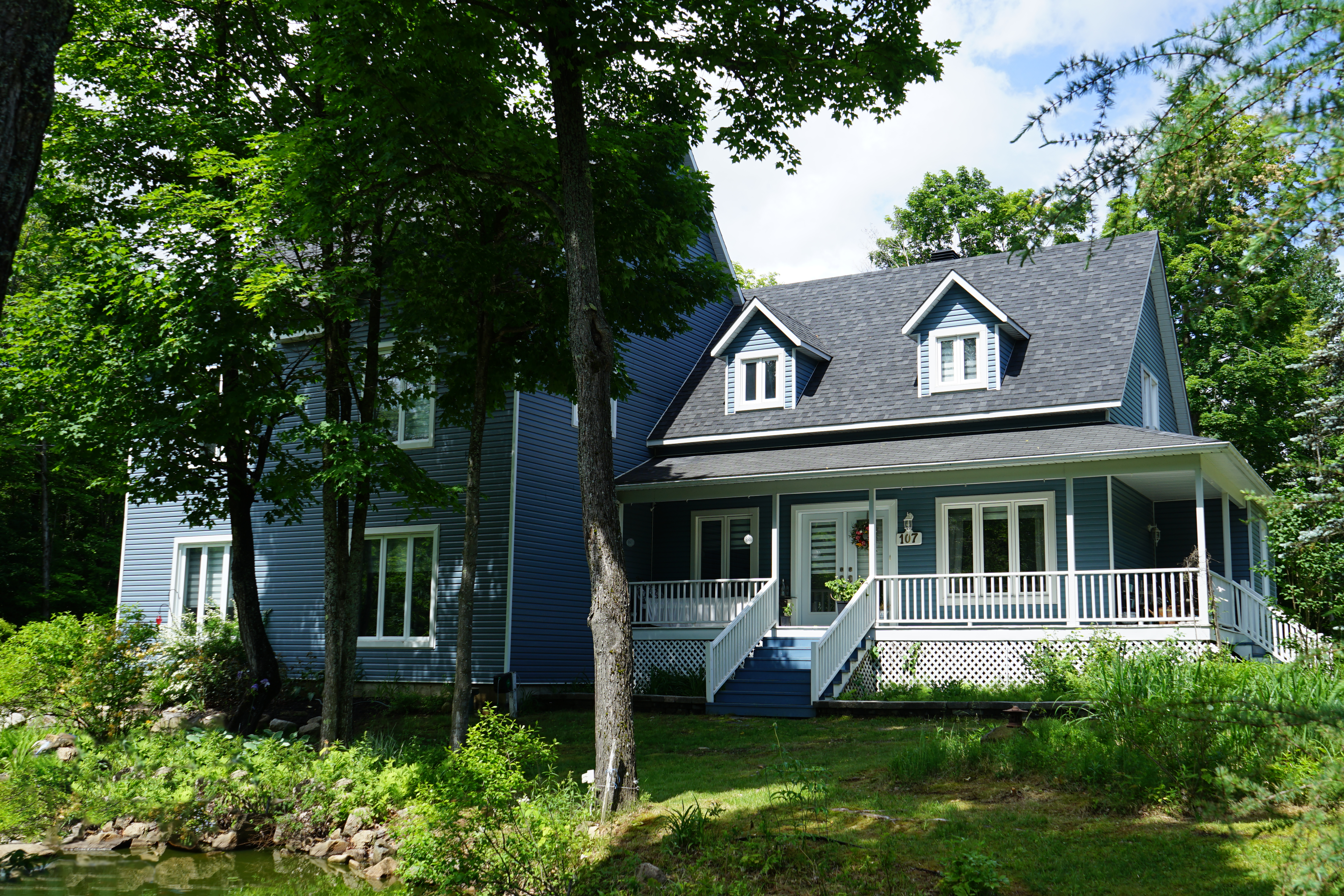 Vue de la maison à Sainte-Sophie